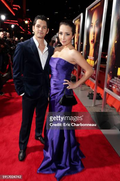January 30, 2019- Ricardo Abarca and Diana Neira seen at Columbia Pictures presents the World Premiere of MISS BALA at Regal L.A. Live