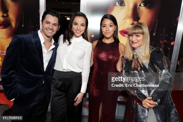 January 30, 2019- Ricardo Abarca, Cristina Rodlo, Gina Rodriguez and Catherine Hardwicke, Director/Executive Producer, seen at Columbia Pictures...