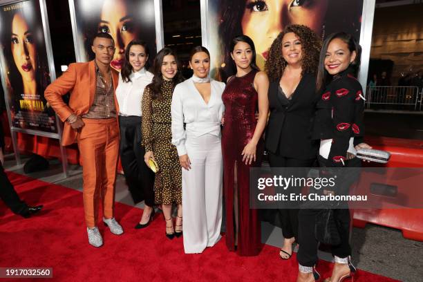 January 30, 2019- Ismael Cruz Cordova, Cristina Rodlo, America Ferrera, Eva Longoria, Gina Rodriguez, Diana Maria Riva and Christina Milian seen at...