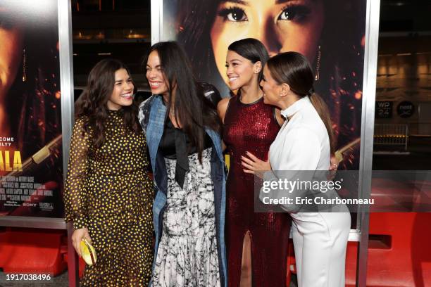 January 30, 2019- America Ferrera, Rosario Dawson, Gina Rodriguez and Eva Longoria seen at Columbia Pictures presents the World Premiere of MISS BALA...