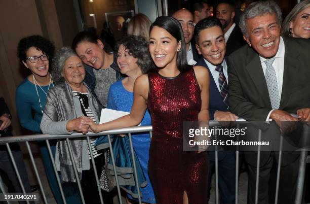 January 30, 2019- Gina Rodriguez seen at Columbia Pictures presents the World Premiere of MISS BALA at Regal L.A. Live