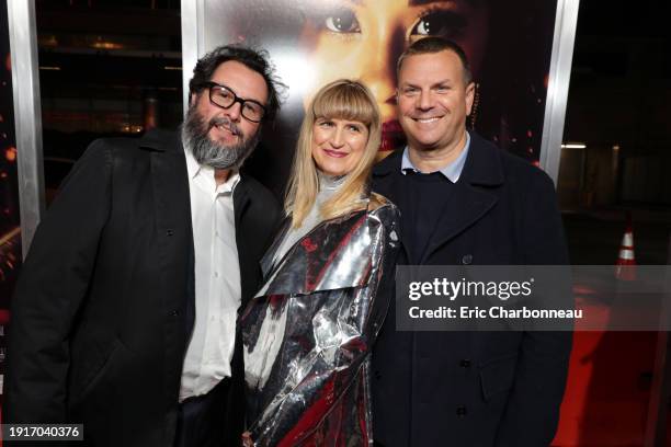 January 30, 2019- Pablo Cruz, Producer, Catherine Hardwicke, Director/Executive Producer, and Kevin Misher, Producer, seen at Columbia Pictures...