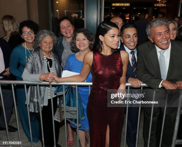 January 30, 2019- Gina Rodriguez seen at Columbia Pictures presents the World Premiere of MISS BALA at Regal L.A. Live