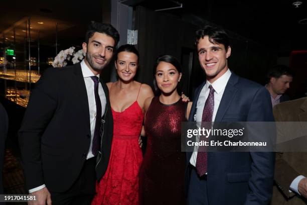 January 30, 2019- Justin Baldoni, Emily Baldoni, Gina Rodriguez and Joe Locicero seen at Columbia Pictures presents the World Premiere of MISS BALA...