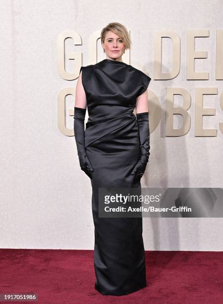 Greta Gerwig attends the 81st Annual Golden Globe Awards at The Beverly Hilton on January 07, 2024 in Beverly Hills, California.