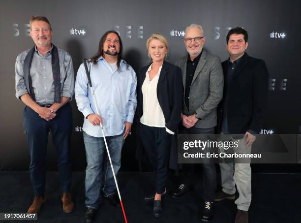 Screenwriter Steven Knight, Associate Producer Joe Strechay, Exec. Producer Jenno Topping, Director Francis Lawrence and Exec. Producer Dan Shotz at...