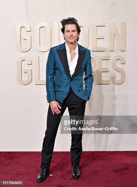 Matt Bomer attends the 81st Annual Golden Globe Awards at The Beverly Hilton on January 07, 2024 in Beverly Hills, California.