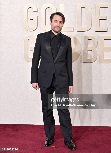 Kieran Culkin attends the 81st Annual Golden Globe Awards at The Beverly Hilton on January 07, 2024 in Beverly Hills, California.