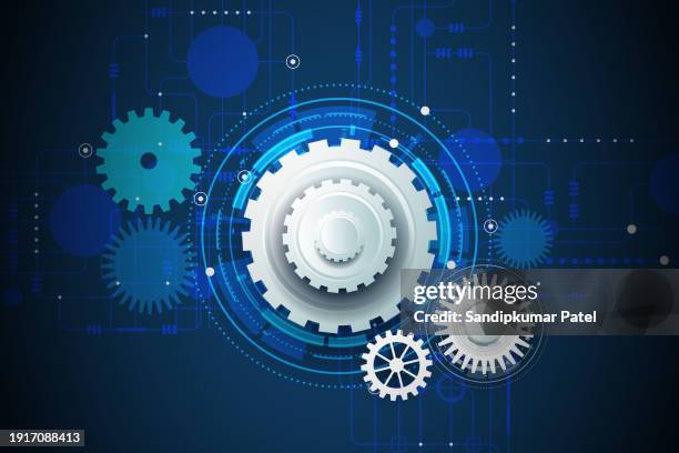 gears. abstract technical drawing, blueprint with gear, cogs. - steel fabrication stock illustrations