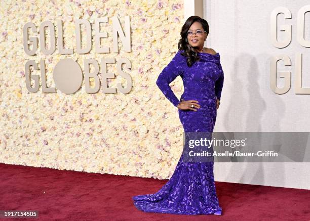 Oprah Winfrey attends the 81st Annual Golden Globe Awards at The Beverly Hilton on January 07, 2024 in Beverly Hills, California.