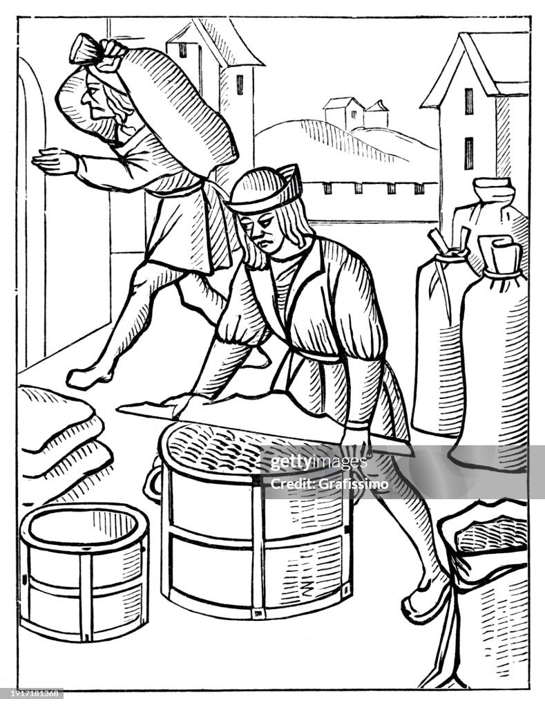 Measurement of grain and cereals in Paris 1528
