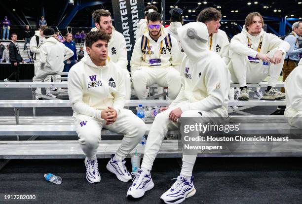 Washington State University football players during the College Football Playoff National Championship weekend on Saturday, Jan. 6 at the George...