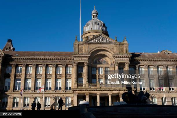 Birmingham City Council Town Hall building in Victoria Square on 9th January 2024 in Birmingham, United Kingdom. The Labour-run council has had...