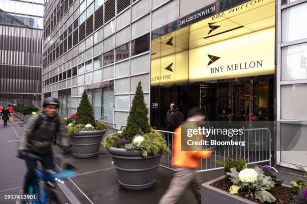 Mellon office building in New York, US, on Thursday, Dec. 28, 2023. Bank of New York Mellon Corp. Is scheduled to release earnings figures on January...