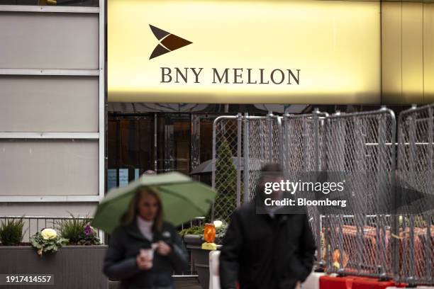 Mellon office building in New York, US, on Thursday, Dec. 28, 2023. Bank of New York Mellon Corp. Is scheduled to release earnings figures on January...