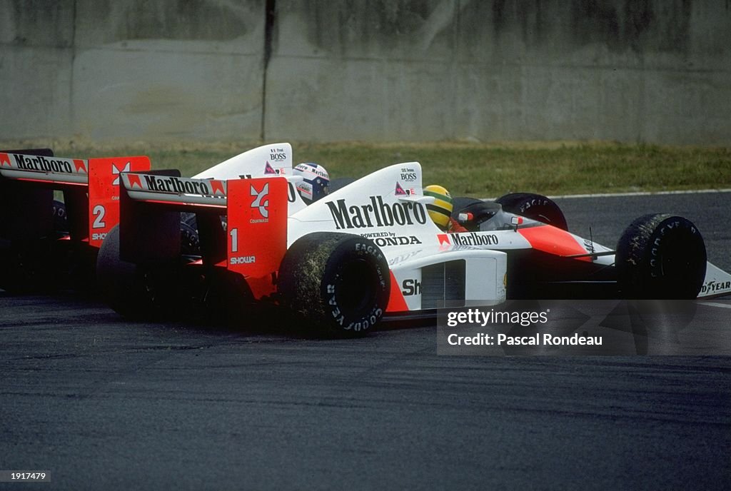 Ayrton Senna and Alain Prost