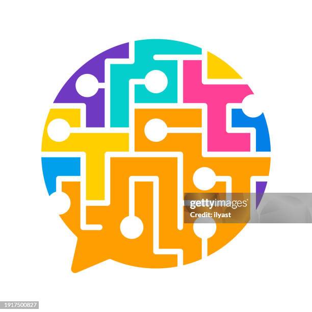 connecting dots for feedback - scarce resources stock illustrations
