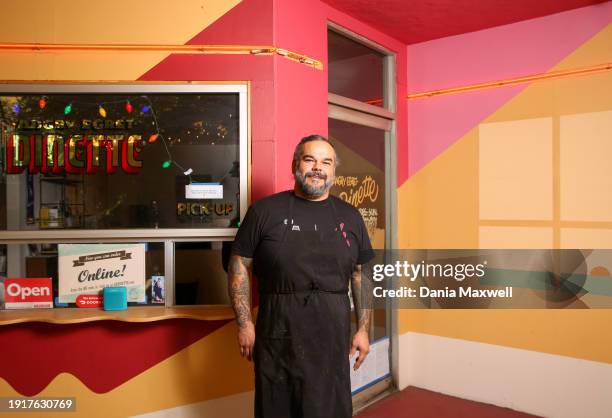 Chef Wes Avila is photographed for Los Angeles Times on January 2, 2021 in Los Angeles, California. PUBLISHED IMAGE. CREDIT MUST READ: Dania...