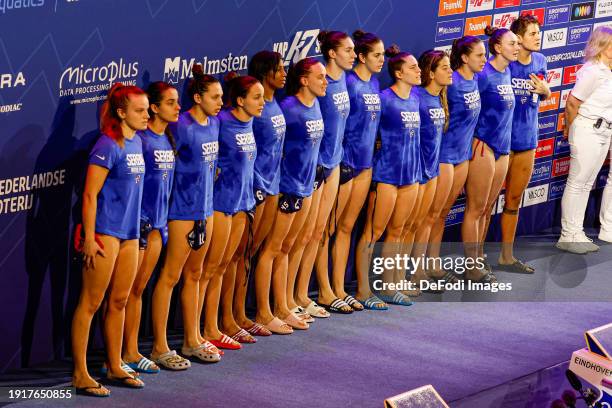 Team of Serbia, Milica Zelic of Serbia, Nika Ratkovic of Serbia, Hristina Ilic of Serbia, Sesilija Diaz Mesa of Serbia, Nada Mandic of Serbia, Jovana...