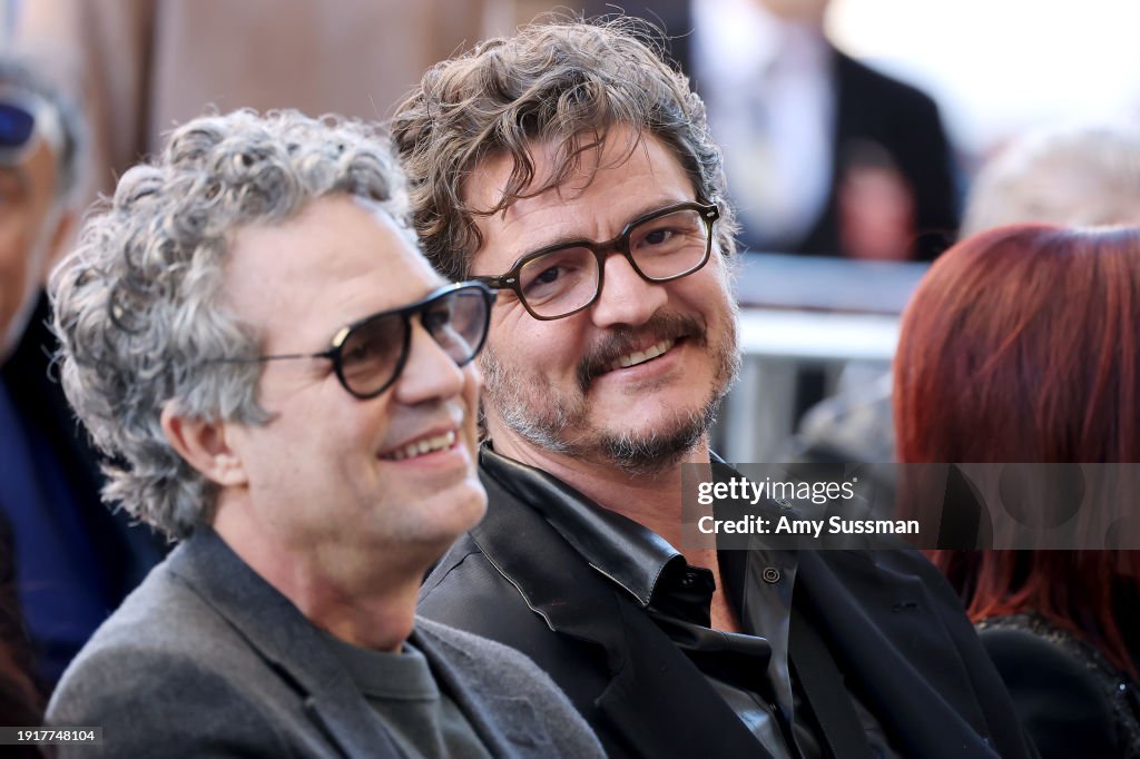 Pascal Vs Ruffalo Mark Ruffalo and Pedro Pascal attend the Hollywood Walk of Fame Star ...