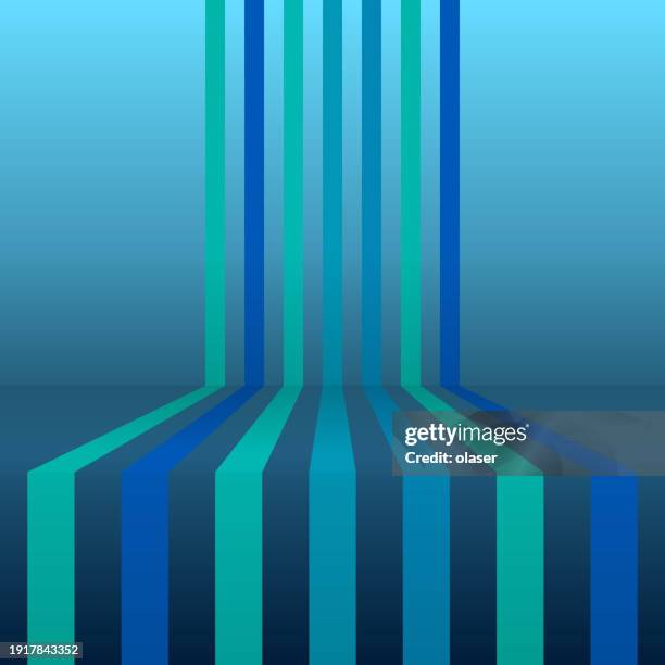 parallel stripes, passing a corner - wall corner stock illustrations