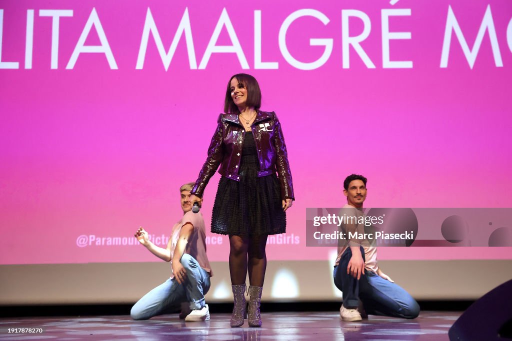 Alizée performs during "Mean Girls" Paris Premiere at Le Grand Rex on