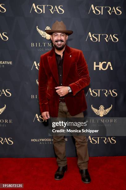 Jon Huertas attends the 2024 Astra TV Awards at Millennium Biltmore Hotel Los Angeles on January 08, 2024 in Los Angeles, California.