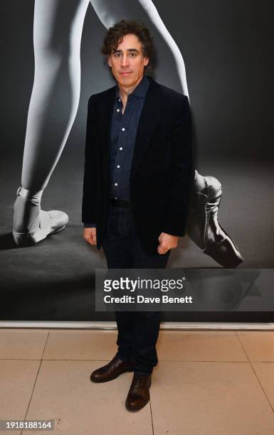 Stephen Mangan attends the press night pre-show drinks reception for the English National Ballet's production of "Giselle" at St Martins Lane Hotel...