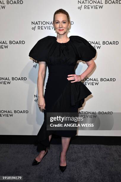 Actress Laura Linney attends the National Board of Review annual awards gala at Cipriani 42nd Street in New York City on January 11, 2024.