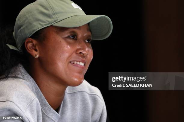 Japan's Naomi Osaka attends a press conference in Melbourne on January 12 ahead of the Australian Open tennis championship starting on January 14. /...