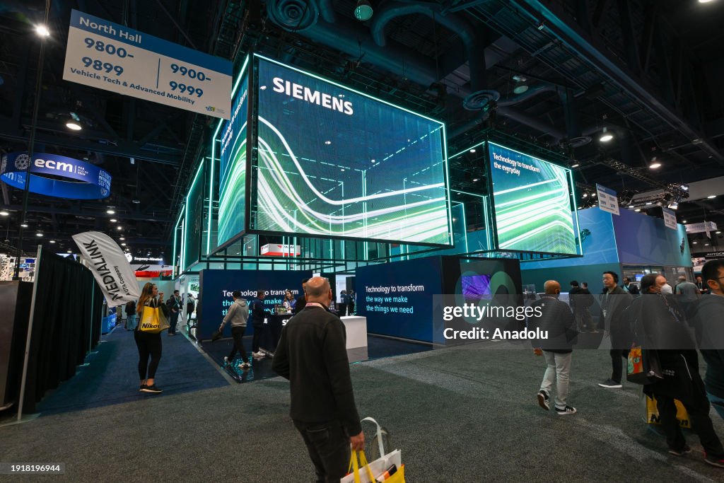 Ces Booth Example A view of Siemens booth at CES 2024, the world's largest annual ...