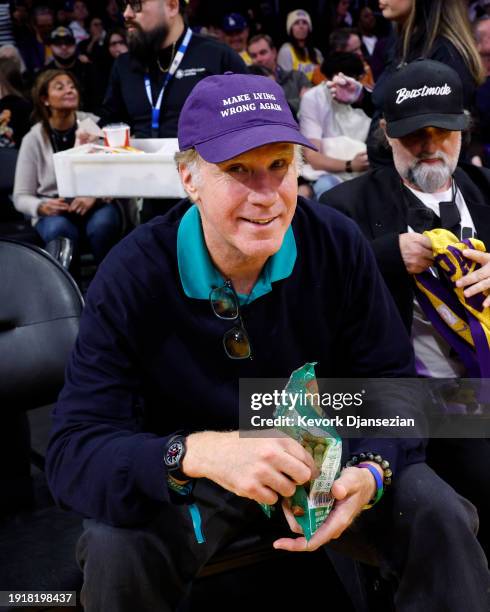 Will Ferrell attends the game between the Los Angeles Lakers and the Phoenix Suns at Crypto.com Arena on January 11, 2024 in Los Angeles, California....