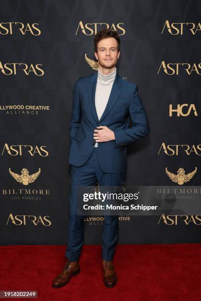 Jack Quaid attends the 2024 Astra TV Awards at Millennium Biltmore Hotel Los Angeles on January 08, 2024 in Los Angeles, California.