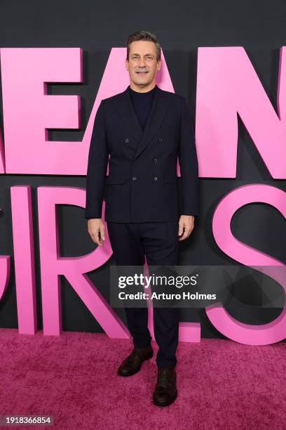 Jon Hamm attends the "Mean Girls" premiere at AMC Lincoln Square Theater on January 08, 2024 in New York City.