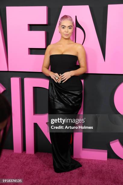 Auli'i Cravalho attends the "Mean Girls" premiere at AMC Lincoln Square Theater on January 08, 2024 in New York City.