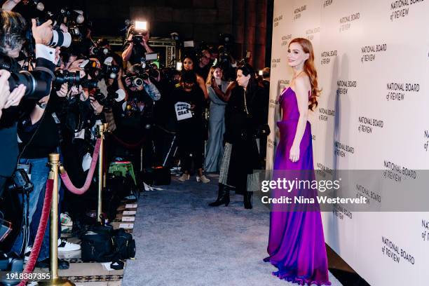 Jessica Chastain at The National Board of Review Awards Gala held at Cipriani 42nd St on January 11, 2024 in New York, New York.