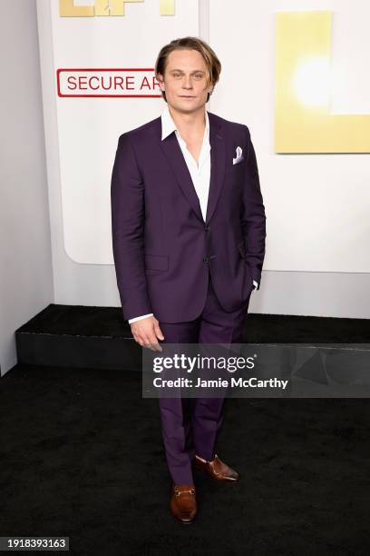 Billy Magnussen attends the Netflix's "Lift" World Premiere at Jazz at Lincoln Center on January 08, 2024 in New York City.