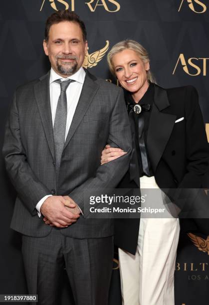 Jeremy Sisto and Addie Lane attend the 2024 Astra TV Awards at Millennium Biltmore Hotel Los Angeles on January 08, 2024 in Los Angeles, California.