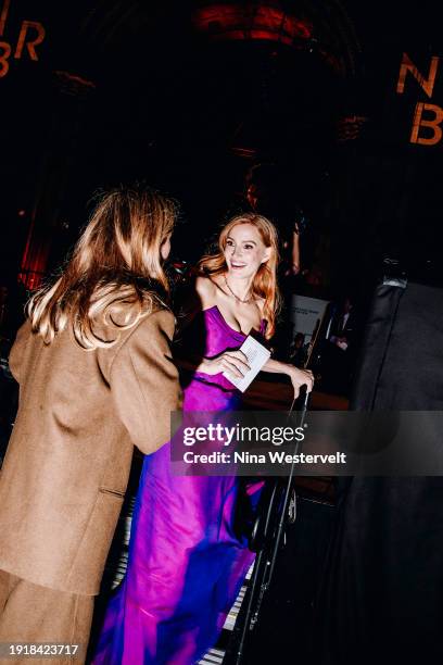 Justine Triet and Jessica Chastain at The National Board of Review Awards Gala held at Cipriani 42nd St on January 11, 2024 in New York, New York.