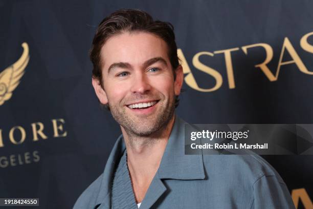 Chace Crawford attends the 2024 Astra TV Awards at Millennium Biltmore Hotel Los Angeles on January 08, 2024 in Los Angeles, California.