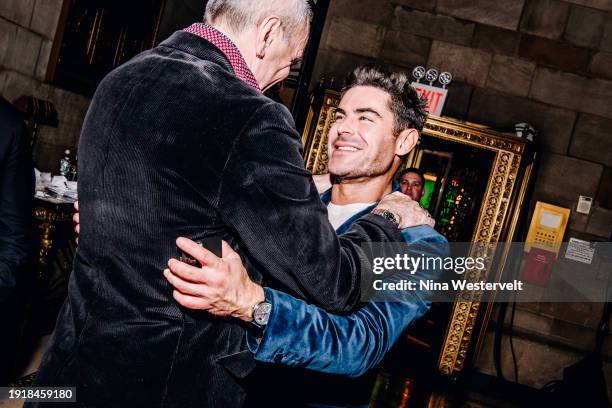 Daniel Day Lewis and Zac Efron at The National Board of Review Awards Gala held at Cipriani 42nd St on January 11, 2024 in New York, New York.