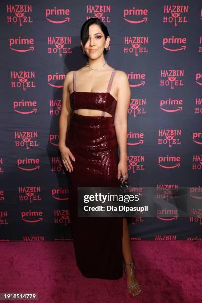 Stephanie Beatriz attends the "Hazbin Hotel" Special Screening & Post Reception at AMC Empire 25 on January 08, 2024 in New York City.