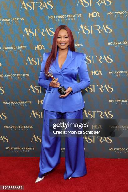 Garcelle Beauvais, winner of the Best Broadcast Network or Cable Live-Action Television Movie award for "Black Girl Missing", poses in the press room...