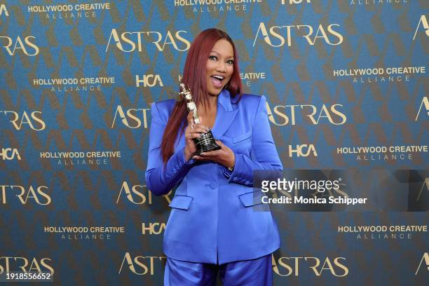 Garcelle Beauvais, winner of the Best Broadcast Network or Cable Live-Action Television Movie award for "Black Girl Missing", poses in the press room...