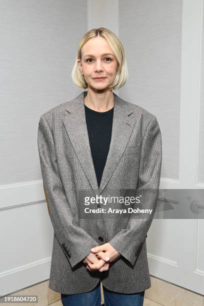 Carey Mulligan attends the SAG-AFTRA Foundation Conversations Presents "Maestro" with Carey Mulligan at The London West Hollywood at Beverly Hills on...
