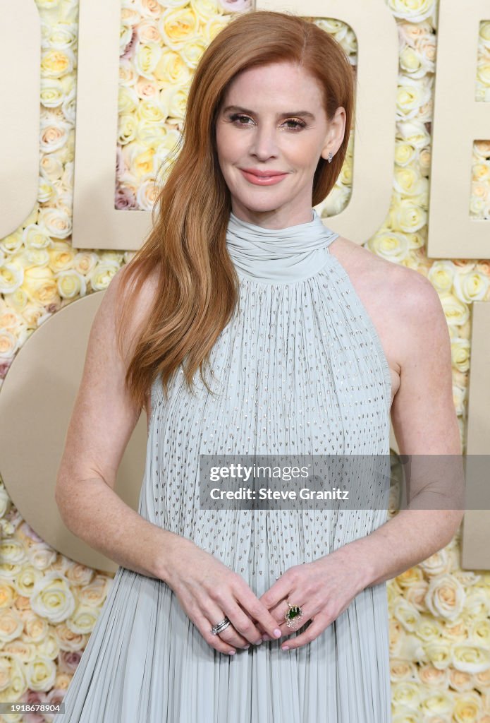 Sarah Rafferty Street Sarah Rafferty arrives at the 81st Annual Golden Globe Awards at The ...
