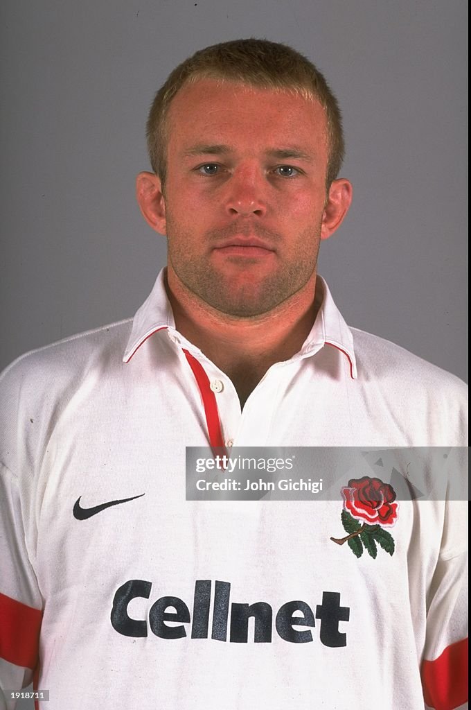 A portrait of Tim Rodber of the England Rugby Union Squad at Bisham ...