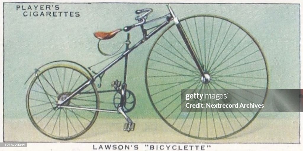 Collectible cigarette card, Cycling series, 1939