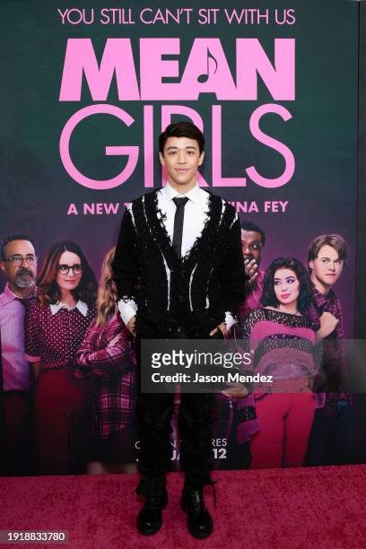 Kyle Hanagami attends the Global Premiere of "Mean Girls" at the AMC Lincoln Square Theater on January 08 in New York, New York.