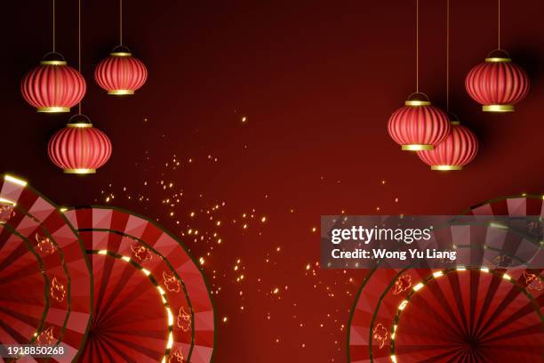 chinese new year background - lanterna cinese foto e immagini stock